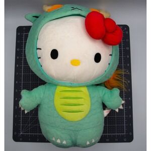 Hello Kitty Kidrobot Kaiju Dragon Plush Sanrio Teal Green 12 Inch Stuffed Animal